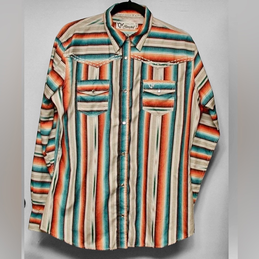 Cowgirl Hardware Crystal Snap Western Shirt
Women’s Size Large